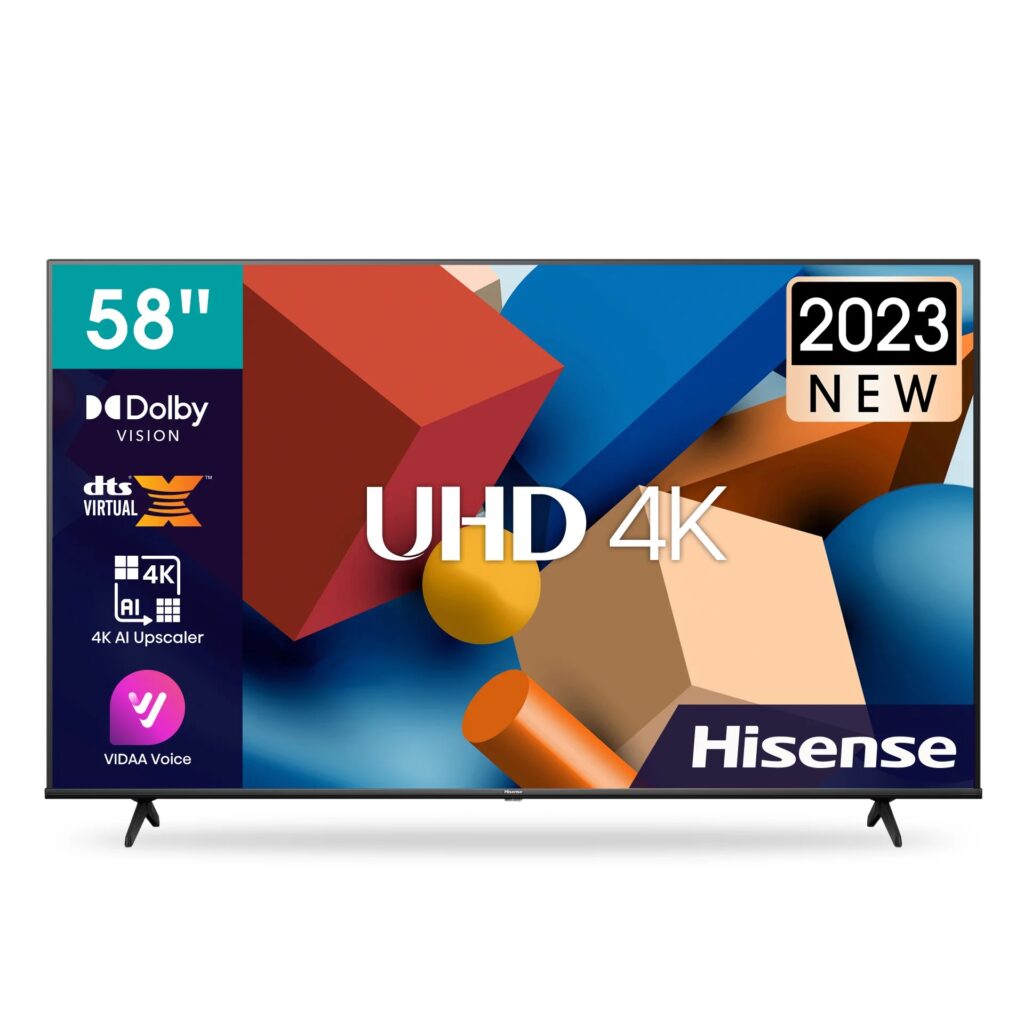HISENSE Smart TV 58" 4K UHD VIDAA