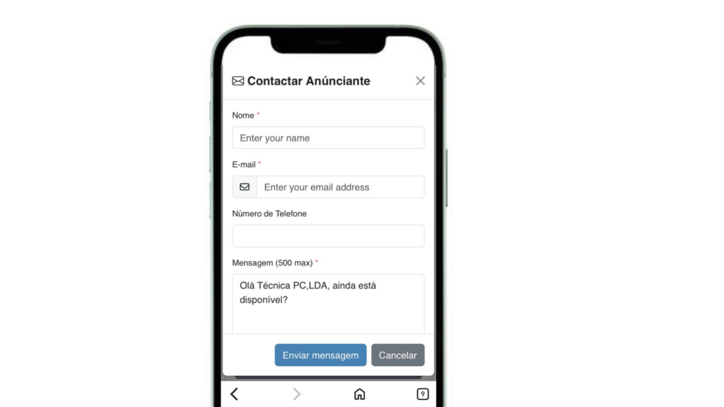 Como contactar um vendedor no Sovendas?