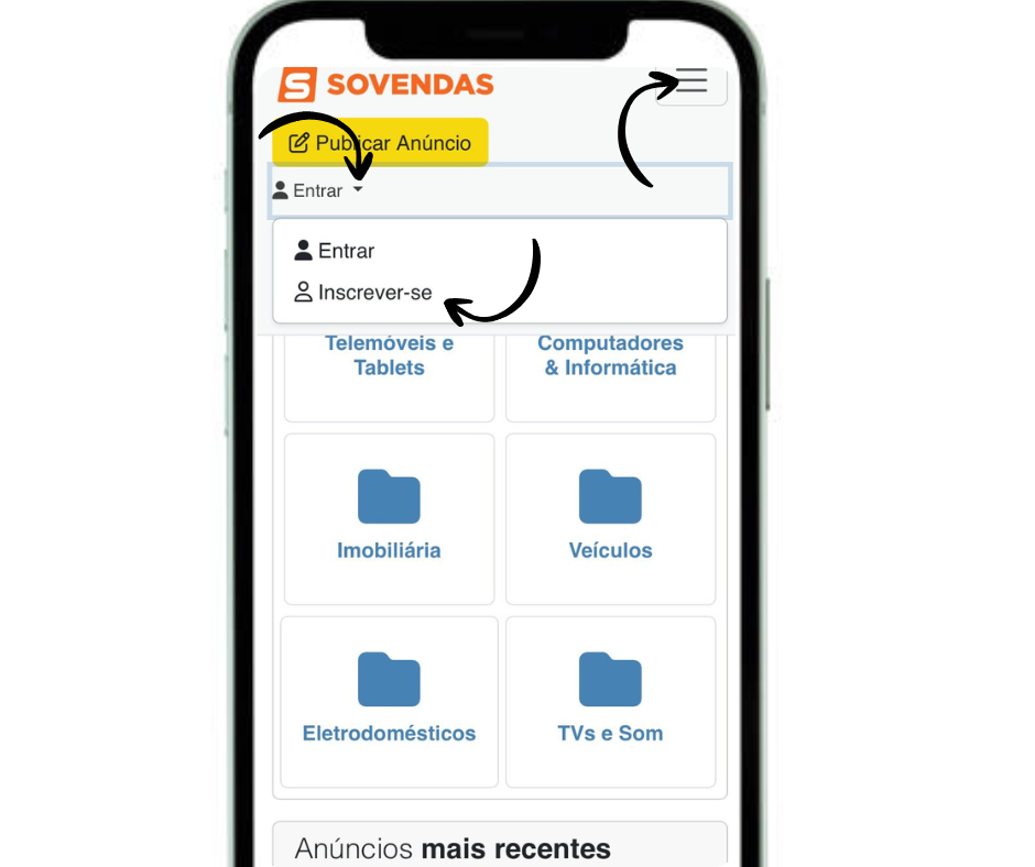 Como criar uma conta no Sovendas